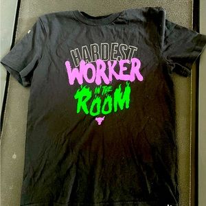 Barley used black project rock boys T-shirt (all offers will be considered)